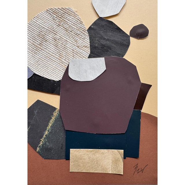 "Memorabilia 1" Original Mixed-Media Collage on Paper by Zac Woodiel For Sale In Little Rock - Image 6 of 9