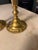 Vintage Solid Brass Taper Candlesticks 9.25” Tall - 4” Scalloped Bases - Pair For Sale - Image 6 of 11