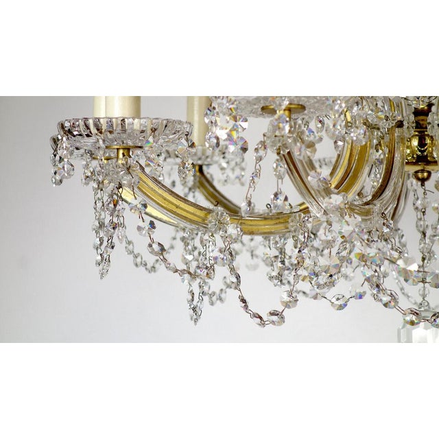 Maria Theresia Style Lead Crystal Chandelier, 1970s For Sale - Image 13 of 18