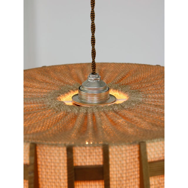 Mid-Century Modern Danish Pendant Lamp in Teak, 1960s For Sale - Image 14 of 18