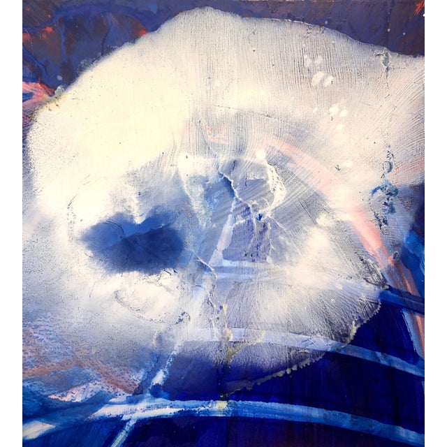 Rene Duvillier, Arc en Ciel Abstract Expressionist French Oil Painting Nouvelle École d'Paris, 1990 For Sale - Image 9 of 15