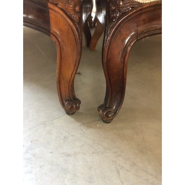 Wood Late 19th Century Italian Composition of 4 Original Sofa For Sale - Image 7 of 13