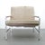 Wonderful original Fabricius & Kastholm lounge chair FK 6720 in steel with leather wrapped arm rests, original tan/grey...