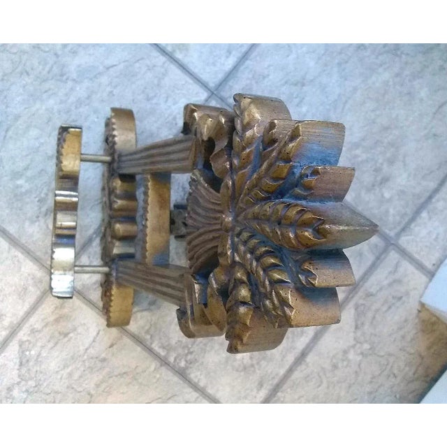 Wood Vintage Gilded Wood Picture Easle For Sale - Image 7 of 8