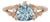 1.4ct Aquamarine Ring With Natural Diamond Accents: Solid 14k Gold, Trillion 8mm For Sale