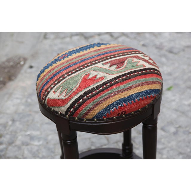 Kilim Upholstered Bar Stool Chairish