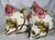 Custom pair of 22" pillows covered in a bright floral on linen with touches of embroidery throughout the pattern. These...
