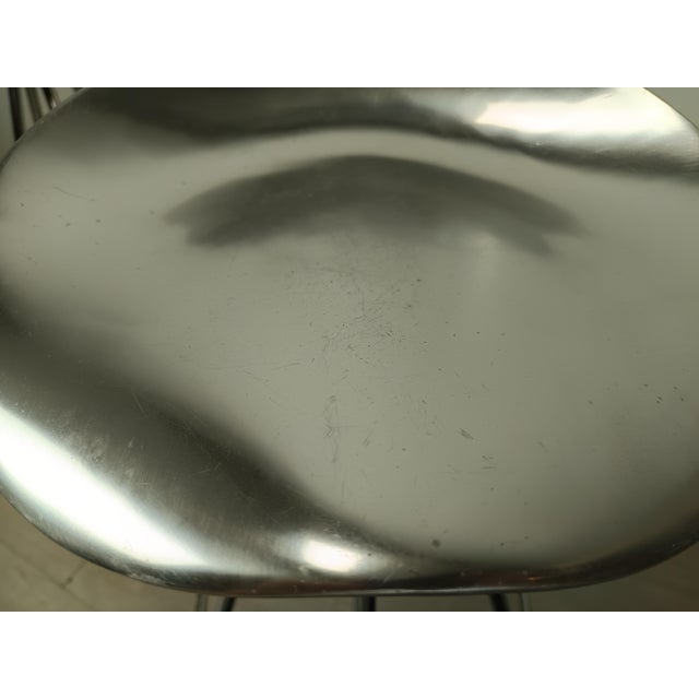 Vintage Chrome Bar Stools by Pepe Cortés, 1980s, Set of 3 For Sale - Image 10 of 18
