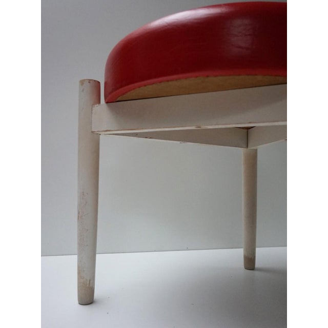 Vintage Scandinavian Round Stool by Hugo Frandsen, 1960s For Sale - Image 12 of 17