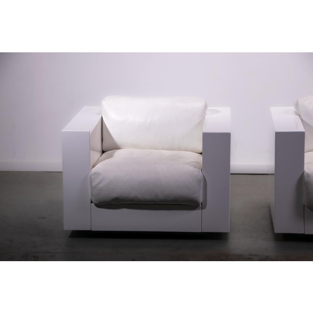 Saratoga Armhairs by Lella and Massimo Vignelli for Poltronova, 1990, Set of 2 For Sale - Image 16 of 18