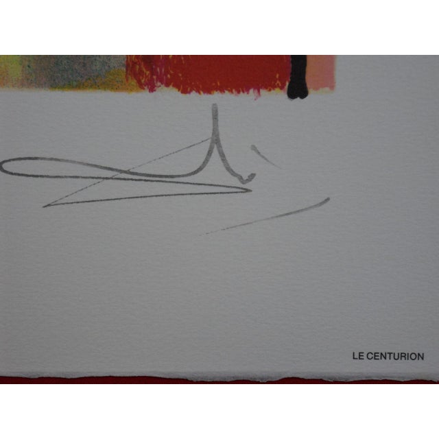 Salvador Dali, The Horses, The Centurion, Signed Lithograph For Sale - Image 4 of 5