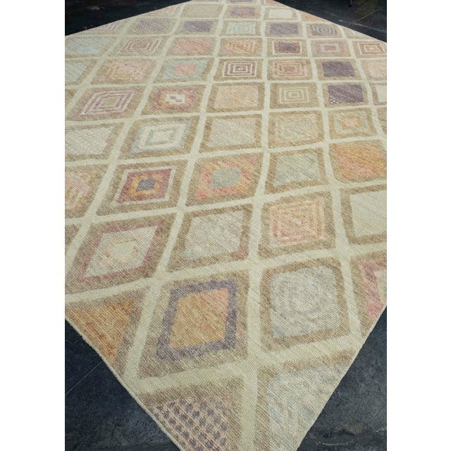 Turkish Turkish Kilim Oriental Handmade Flatweave 9'10" x 11'6" #18679 For Sale - Image 3 of 8