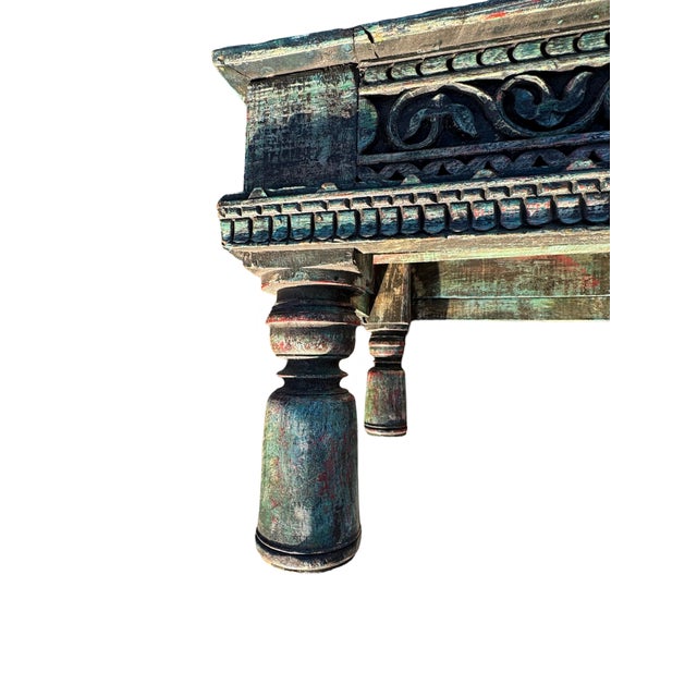 Vintage Indian Teakwood Low Side Tables For Sale - Image 9 of 10