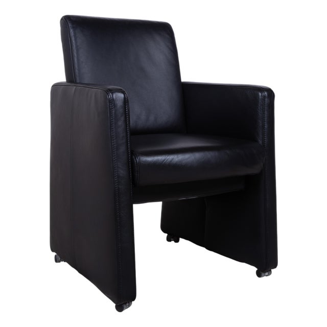 Himolla Chair in Black Leather For Sale