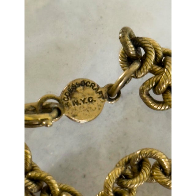 Vintage Accessocraft n.y.c. Gold Tone Lorgnette Magnifier Pendant Necklace For Sale - Image 12 of 14