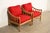 McGuire McGuire Mid-Century Hollywood Regency Bamboo Rattan Lounge Chairs, Pair For Sale - Image 4 of 12
