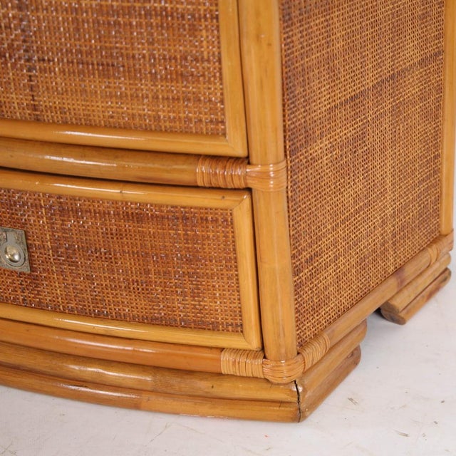 Vintage Rattan Chest of Drawers, 1970s For Sale - Image 14 of 16
