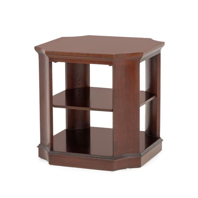 Brown Georgian Style Mahogany 2-Tier Side Table For Sale - Image 8 of 9