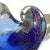 Boho Chic Murano Vintage Blue White Gold Flecks Italian Art Glass Seashell Ring Dish Mid Century Era Decorative Bowl For Sale - Image 3 of 6
