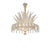 Venetian White and Gold Leaves Murano Style Glass Chandelier by Simoeng For Sale - Image 7 of 9