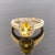 Natural Citrine Diamond Ring 6.5 14k Yellow Gold 1.74 TCW Certified For Sale - Image 11 of 14