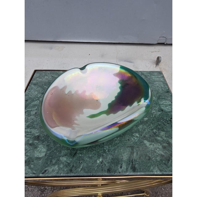 Green Murano Glass Ashtray or Decorative Bowl from Seguso Vetri d'Arte, 1950s, in Very Good conditions. Designed 1950 to...