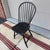 Black Antique Black Painted Bow-Back Kitchen Windsor Side Chair, Ca. 1800 For Sale - Image 8 of 12
