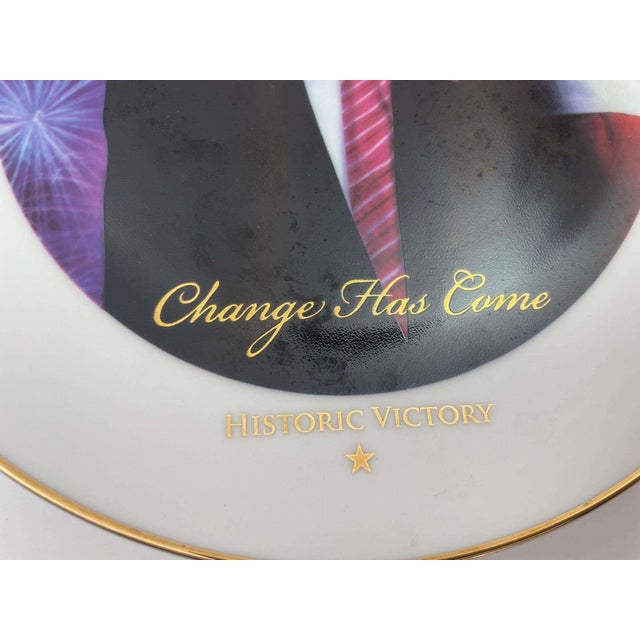 American Barack Obama Historic Victory Collectible Plate Limited Edition 2008 For Sale - Image 3 of 14