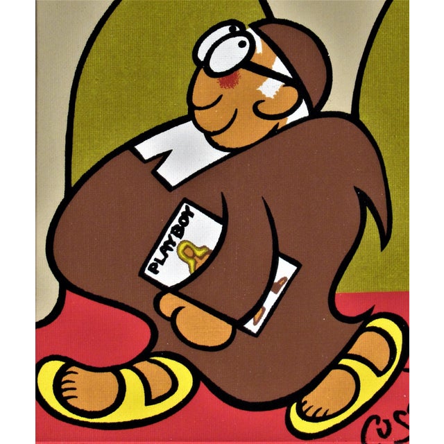 Figurative Xavier Cugat, Monkey Business, Circa 1970 For Sale - Image 3 of 6