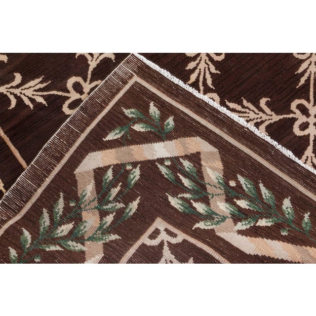 Brown Doris Leslie Blau Vintage Spanish Cuenca Rug For Sale - Image 8 of 8