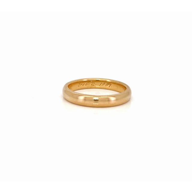 Antique 18k Wedding Band, Size 5.25 For Sale In Los Angeles - Image 6 of 7