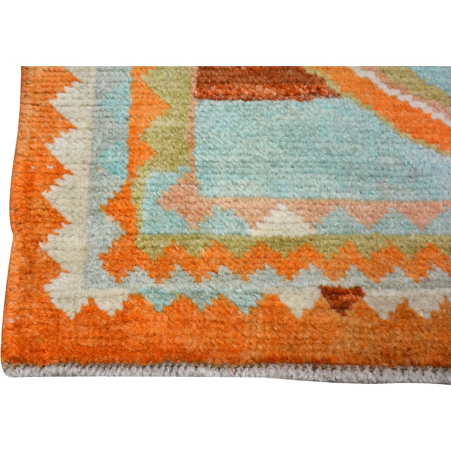 Traditional Vintage Gabbeh Knotted Wool Rug, 2'8''x3'10'' For Sale - Image 3 of 5