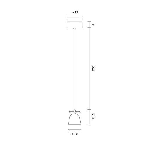 Black Matte Lighto T Pe Lamp with Golden Glossy Cup by Jamie Hayon for Parachilna For Sale - Image 6 of 9