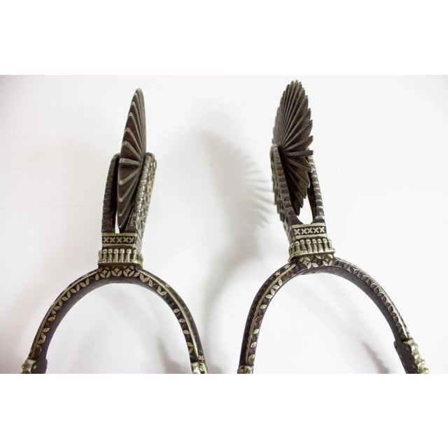 Silver Antique 1900s Espuela Grande Spurs - a Pair For Sale - Image 8 of 9