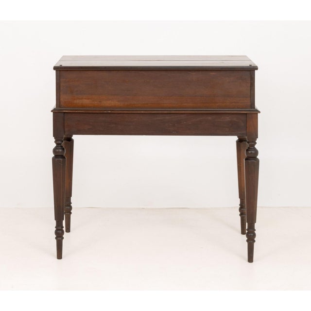 Edwardian Antique Mahogany Spinet Writing Desk, Early 20th Century For Sale - Image 9 of 9