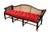 Authenticated Antique Federal Mahogany Caned Settee Sofa, Circa 1800–1815 – Serpentine Back, Reeded Scroll Arms & Original Brass Casters For Sale - Image 10 of 18