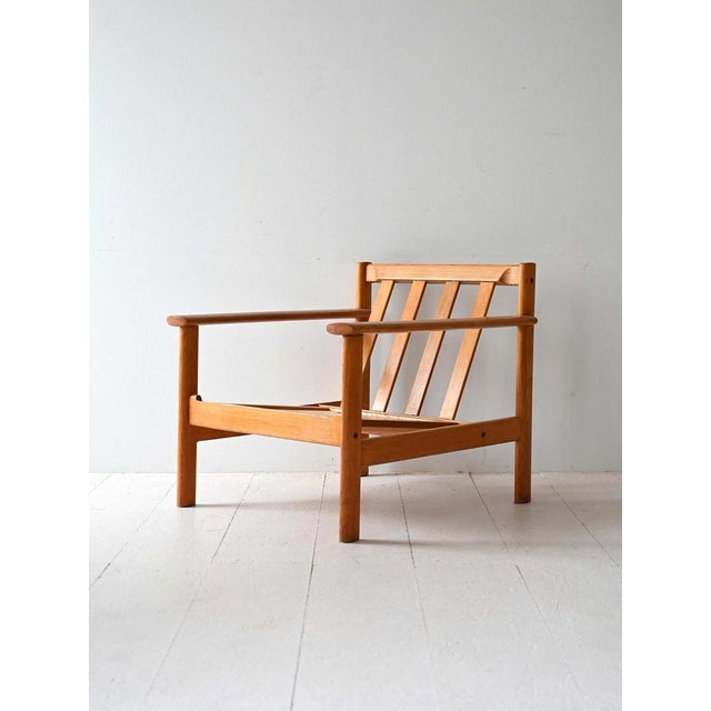 Scandinavian Oak Lounge Chair, 1960s For Sale - Image 4 of 13