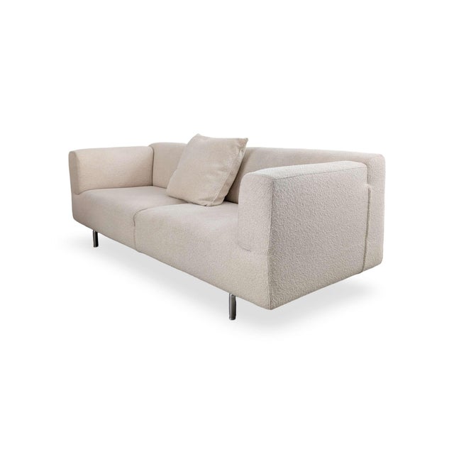 Bouclé MET 250 2-Seater Sofa by Piero Lissoni for Cassina For Sale - Image 5 of 11