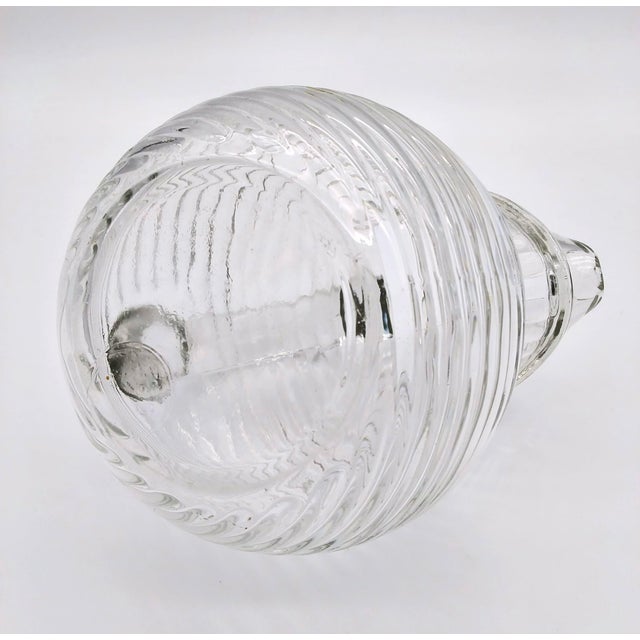 Vintage Clear Depression Glass Pitcher or Vase For Sale - Image 10 of 10