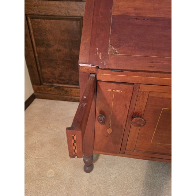 Early 19th Century Ohio Valley Cherry Secretary Desk With Hidden Compartment For Sale - Image 12 of 18