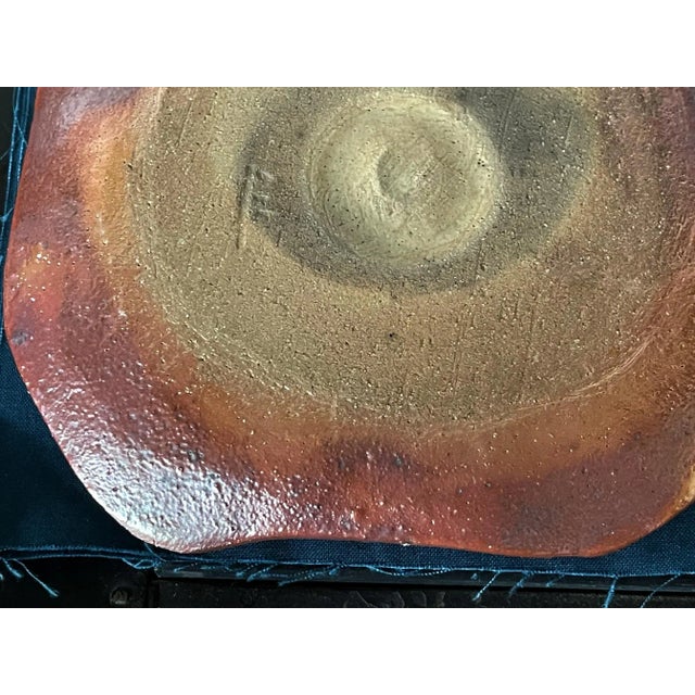 Yohen-Kin Shino Ceramic Plates by Suzuki Tomio - Set of 5 For Sale In Atlanta - Image 6 of 13