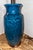 1970s Grand Drip Glaze Cobalt Blue Studio Pottery Ceramic Turned Pottery Lamp For Sale - Image 4 of 10