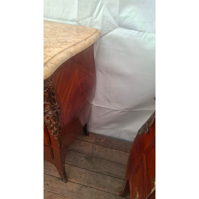 Louis XV Style Marquetry Chest of Drawers, 1959 For Sale - Image 6 of 10