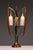 Biomorphic Table Lamps in Walnut, Glass, and Brass from Masjestic Lamp.Co, USA, 1960s For Sale - Image 4 of 10
