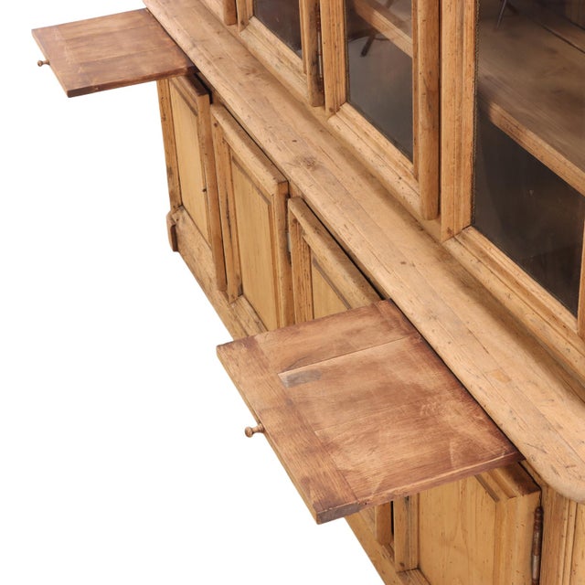 Belgian Oak Two-Piece Breakfront Cabinet, C. 1940 For Sale - Image 4 of 9