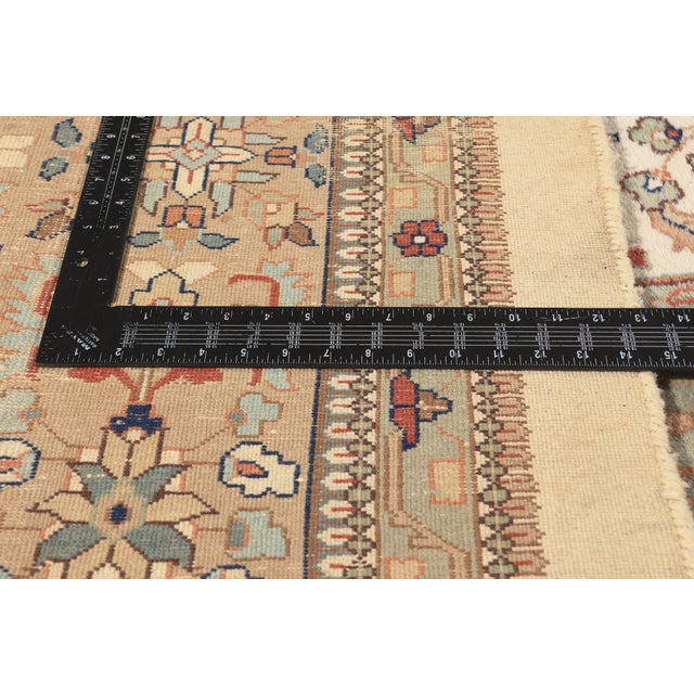 Textile Vintage Indian Tabriz Rug, 12'02 X 19'10 For Sale - Image 7 of 10