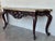 Large French Regency Carved Walnut Console Table With Tilted Edges For Sale - Image 6 of 11