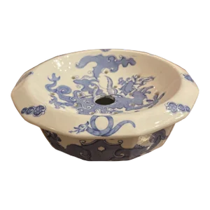 Early 19th Century Masons Dragon Strainer Bowl
