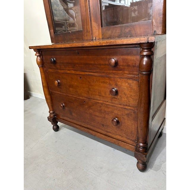 Traditional Antique Empire Display Cabinet For Sale - Image 3 of 16
