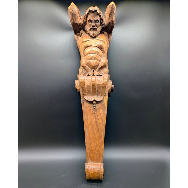 Traveling Man Treasures is selling this late 19th century architectural/decorative corbel featuring a hand-carved oak...